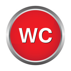 WC button, toilet icon