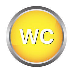 WC button, toilet icon