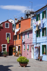 Vertical view of Burano