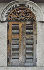 Fototapeta na wymiar Window at ancient building