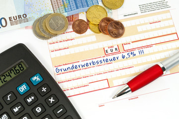Überweisungsträger mit 6,5%