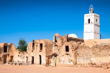 Fototapete Rund Medenine (Tunisia) : traditional Ksour (Berber Fortified Granary © Lukasz Janyst
