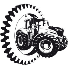 Naklejka premium Logo Lohnunternehmen Landwirtschaft