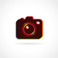 Photo camera flat icon