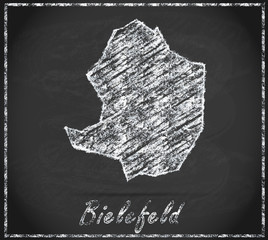 Karte von Bielefeld