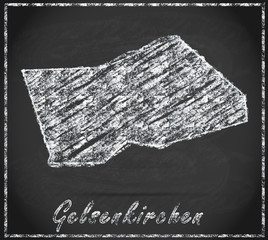 Karte von Gelsenkirchen
