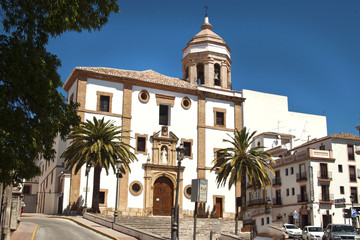 Fototapeta na wymiar Church in the center of Ronda, Spain