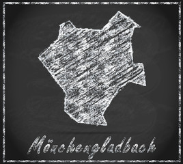 Karte von Moenchengladbach