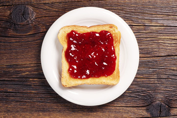 Toast with jam