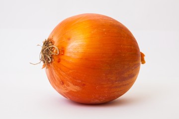 Onion on white background