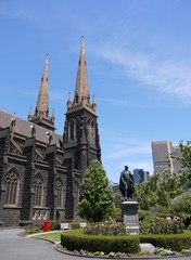 Fototapeta na wymiar St Patricks Cathedral in Melbourne in Australia