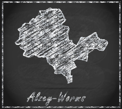 Karte von Alzey