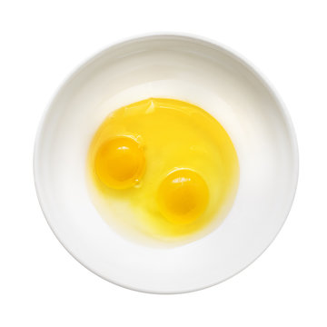 Two raw eggs.