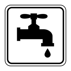 Logo robinet. Plombier.