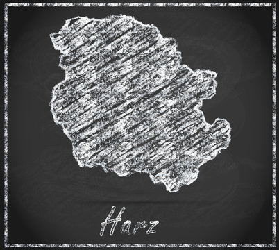 Karte von Harz