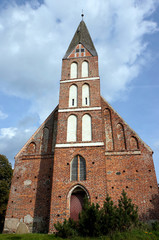 Fototapeta premium Backsteinkirche Zirkow