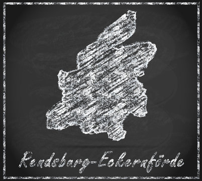 Karte von Rendsburg-Eckernfoerde