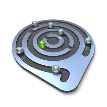 Rundes Labyrinthspiel