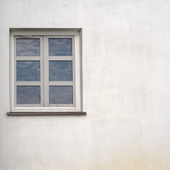 stucco wall with window