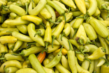 Vegetable Garden - Yellow Chile Peppers - Banana Peppers