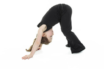 Dance child stretching