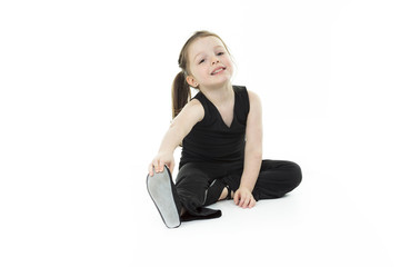 Dance child stretching