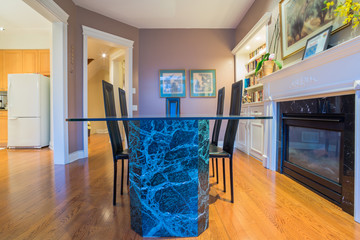 Interior design of dining room