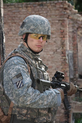 Fototapeta premium US Soldier