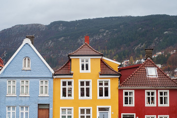 traditional houses in Bergen, Norway