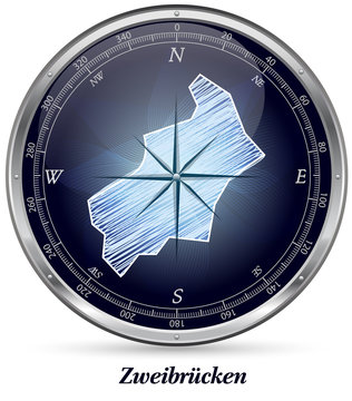 Karte von Zweibruecken