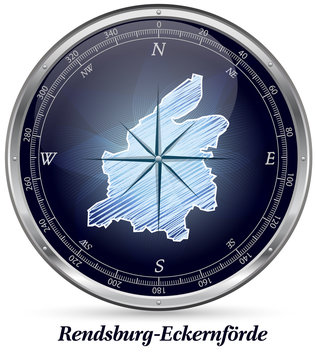 Karte von Rendsburg-Eckernfoerde