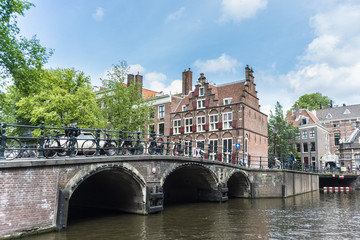 Keizersgracht canal in Amsterdam, Netherlands.