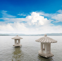 beautiful the west lake scenery in hangzhou,China
