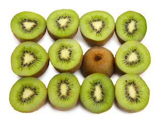 Juicy kiwi close-up
