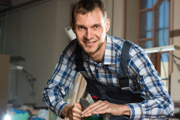 Obraz premium Carpenter at work