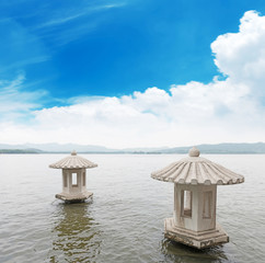Fototapeta premium beautiful the west lake scenery in hangzhou,China
