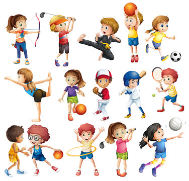 Kids playing sport