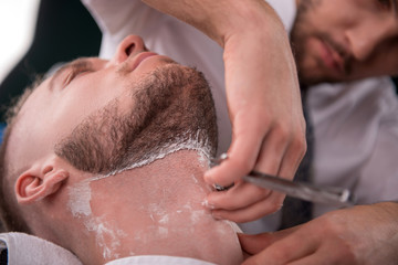 Naklejka premium professional hairdressing salon