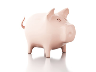 Piggy bank. 3d illustration