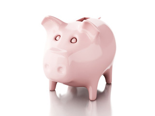 Piggy bank. 3d illustration