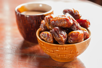 Dried date palm fruits