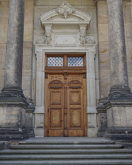 vintage wooden door, Dresden, Saxony Germany