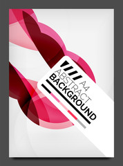 Flyer design template, business web layout