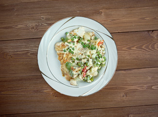 Fricassee of white fish