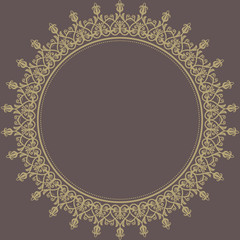 Floral Vector Pattern. Orient Abstract Background