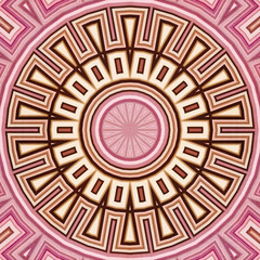 Decorative seamless pattern in ethnic style