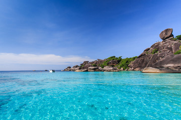 Fototapeta premium Aerial view of tropical island, Similan, Thailand