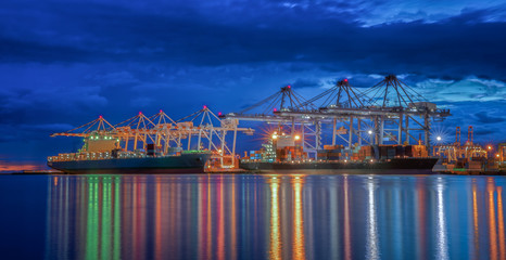 Container Cargo freight ship