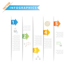 Colorful vector design for workflow layout