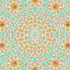 Abstract background -  retro colorful ornate in pastel colors